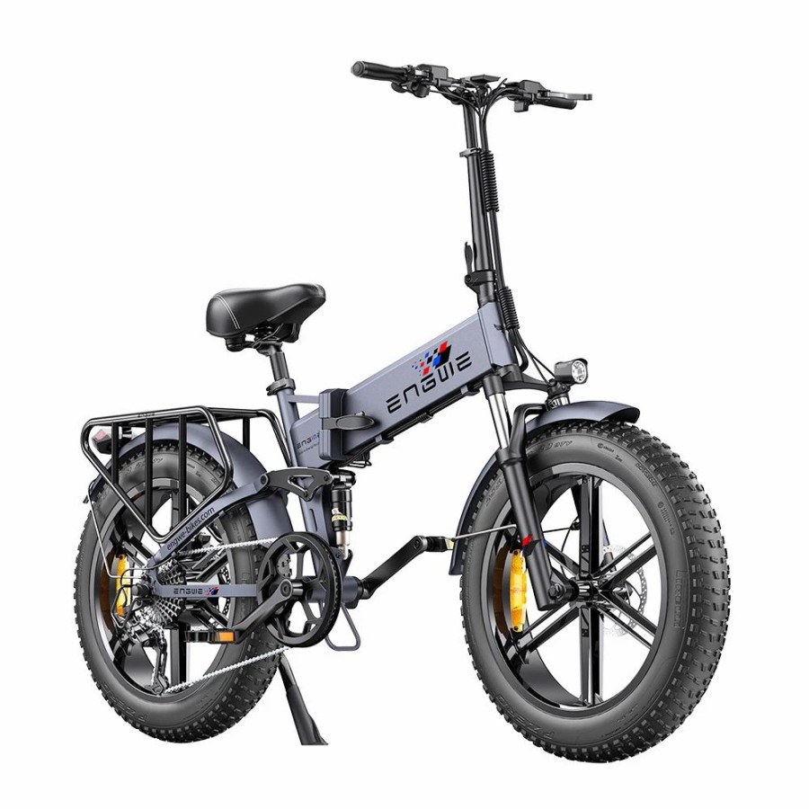 E-Bikes, Scooters & Wheels * | Engwe Engine Pro Electric Bicycle & 16Ah Battery Combo Gray