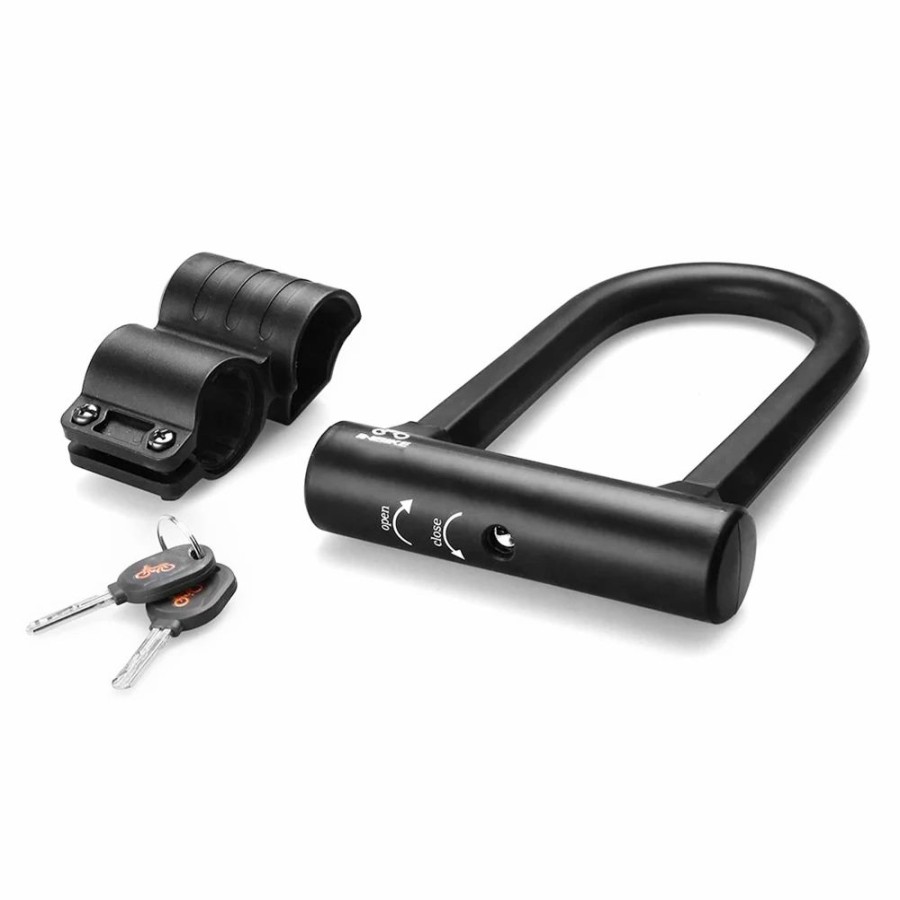 Cycling * | Inbike Ul319A Bike U Lock Anti Theft Bike Lock Heavy Duty Anti-Shear Lock And Mounting Bracket With Keys