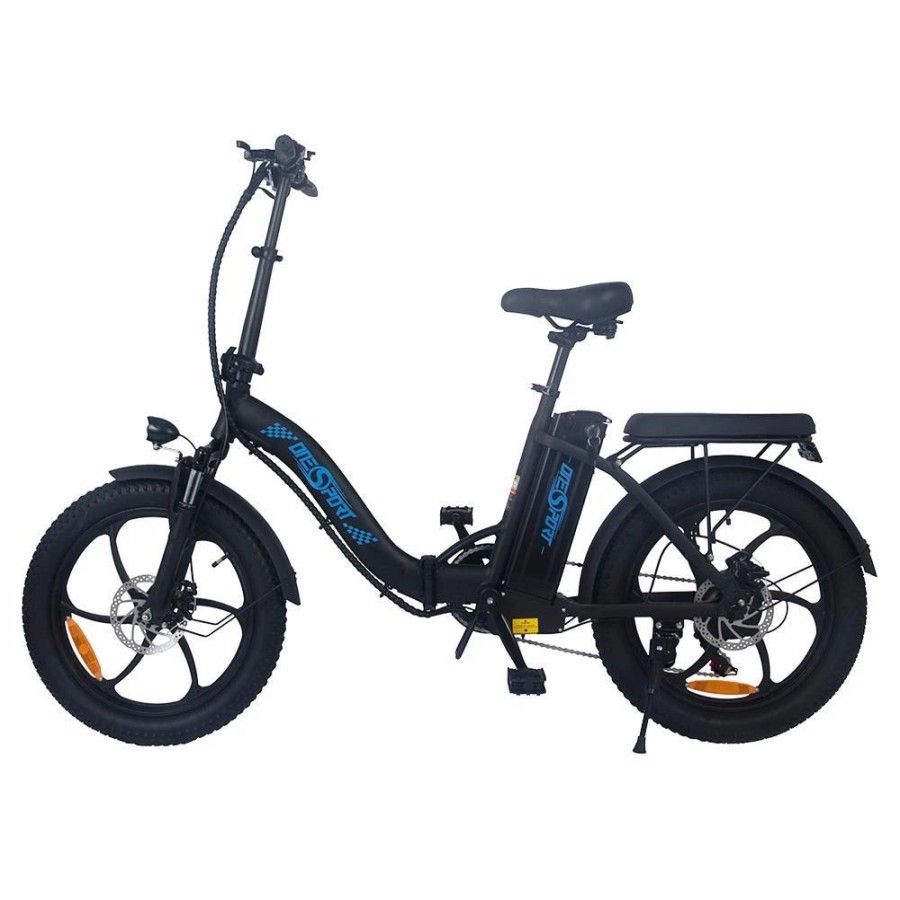 E-Bikes, Scooters & Wheels * | Onesport Bk6 Electric Bike 48V 350W Motor 10Ah Battery Shimano 7 Speed Gear Front Suspension And Dual Disc Brakes Black