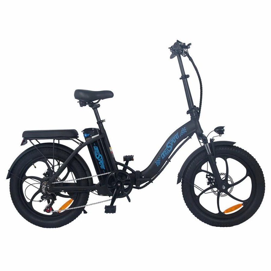 E-Bikes, Scooters & Wheels * | Onesport Bk6 Electric Bike 48V 350W Motor 10Ah Battery Shimano 7 Speed Gear Front Suspension And Dual Disc Brakes Black