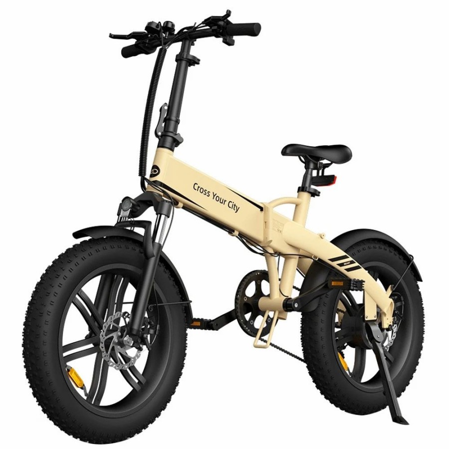 E-Bikes, Scooters & Wheels * | Ado A20F Beast Foldable E-Bike 20*4.0 Inch Fat Tire 250W Motor 25Km/H Speed 36V 14.5Ah Battery For 120Km Range Torque Sensor Shimano 7 Speed Dual Hydraulic Disc Brake Ipx5 Waterproof Ips Color Display With Ado Ebike App Control Sand