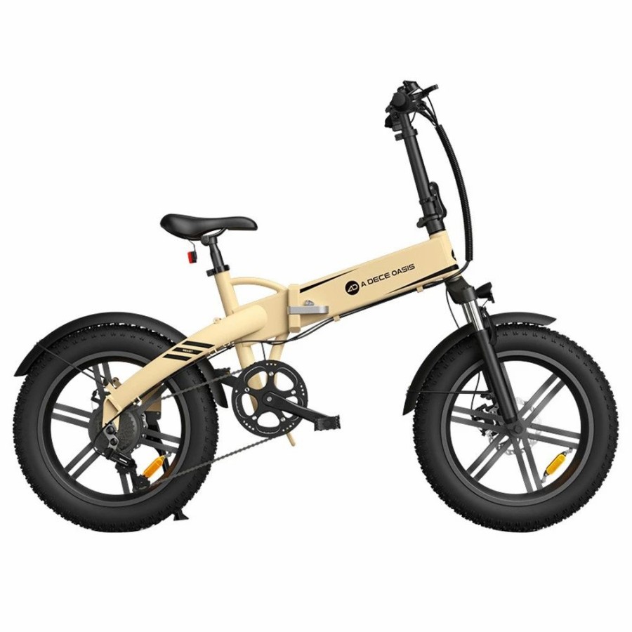 E-Bikes, Scooters & Wheels * | Ado A20F Beast Foldable E-Bike 20*4.0 Inch Fat Tire 250W Motor 25Km/H Speed 36V 14.5Ah Battery For 120Km Range Torque Sensor Shimano 7 Speed Dual Hydraulic Disc Brake Ipx5 Waterproof Ips Color Display With Ado Ebike App Control Sand