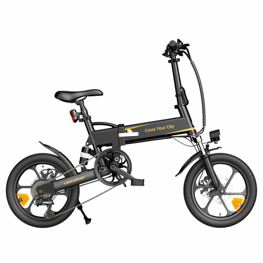 E-Bikes, Scooters & Wheels * | Ado A16 Xe Folding Electric Bike 250W Geared Hub Motor 36V 7.5Ah Battery For 43 Mile Range 25Km/H Max Speed Black