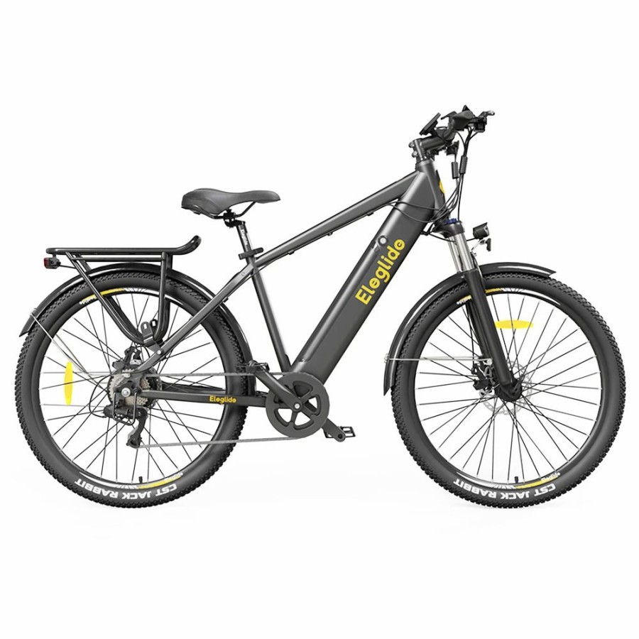 E-Bikes, Scooters & Wheels * | Eleglide T1 Electric Trekking Bike Trekking E-Bike 27.5 Inch Cst Tires 36V 12.5Ah Battery 250W Motor Shimano 7 Gears Max Speed 25Km/H Max Range 100Km Max Load 120Kg Ipx4 Waterproof Dual Disk Brake Black