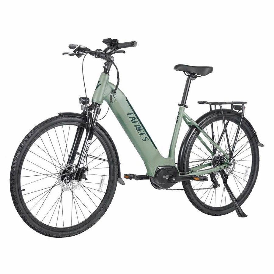 E-Bikes, Scooters & Wheels * | Fafrees Fm9 City Electric Bike Kenda 700C*45C Tire 250W Bafang Mid-Drive Motor 25Km/H Max Speed 36V 15Ah Battery 100Km Range Shimano 7-Speed Tektro Mechanical Disc Brakes Green