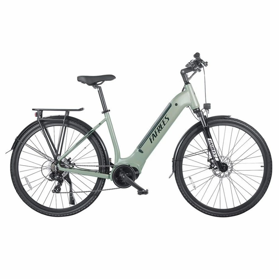 E-Bikes, Scooters & Wheels * | Fafrees Fm9 City Electric Bike Kenda 700C*45C Tire 250W Bafang Mid-Drive Motor 25Km/H Max Speed 36V 15Ah Battery 100Km Range Shimano 7-Speed Tektro Mechanical Disc Brakes Green