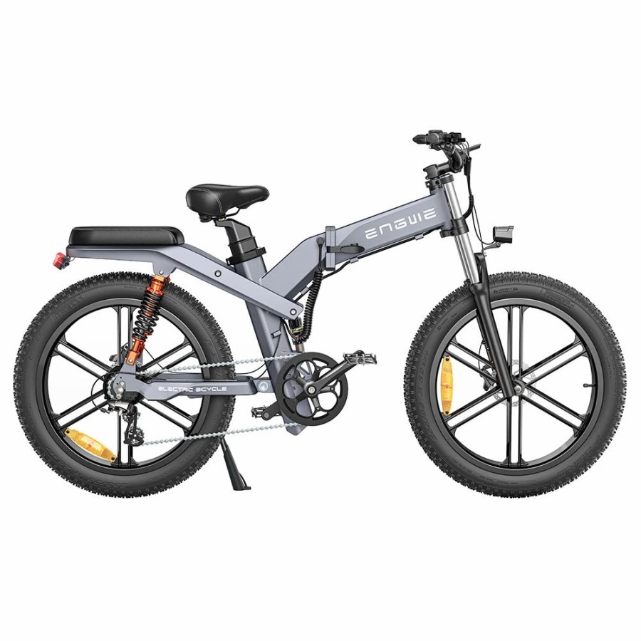 E-Bikes, Scooters & Wheels * | Engwe X26 Electric Bike 26*4.0 Inch Fat Tires 50Km/H Max Speed 48V 1000W Motor 19.2Ah & 10Ah Dual Batteries For 100Km Range 150Kg Max Load Triple Suspension System Shimano 8-Speed Gear Dual Hydraulic Disc Brake For All-Terrain Roads Mountain E-Bike