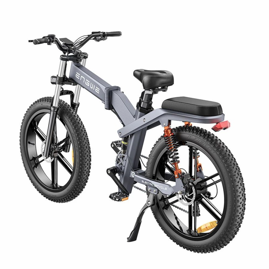 E-Bikes, Scooters & Wheels * | Engwe X26 Electric Bike 26*4.0 Inch Fat Tires 50Km/H Max Speed 48V 1000W Motor 19.2Ah & 10Ah Dual Batteries For 100Km Range 150Kg Max Load Triple Suspension System Shimano 8-Speed Gear Dual Hydraulic Disc Brake For All-Terrain Roads Mountain E-Bike