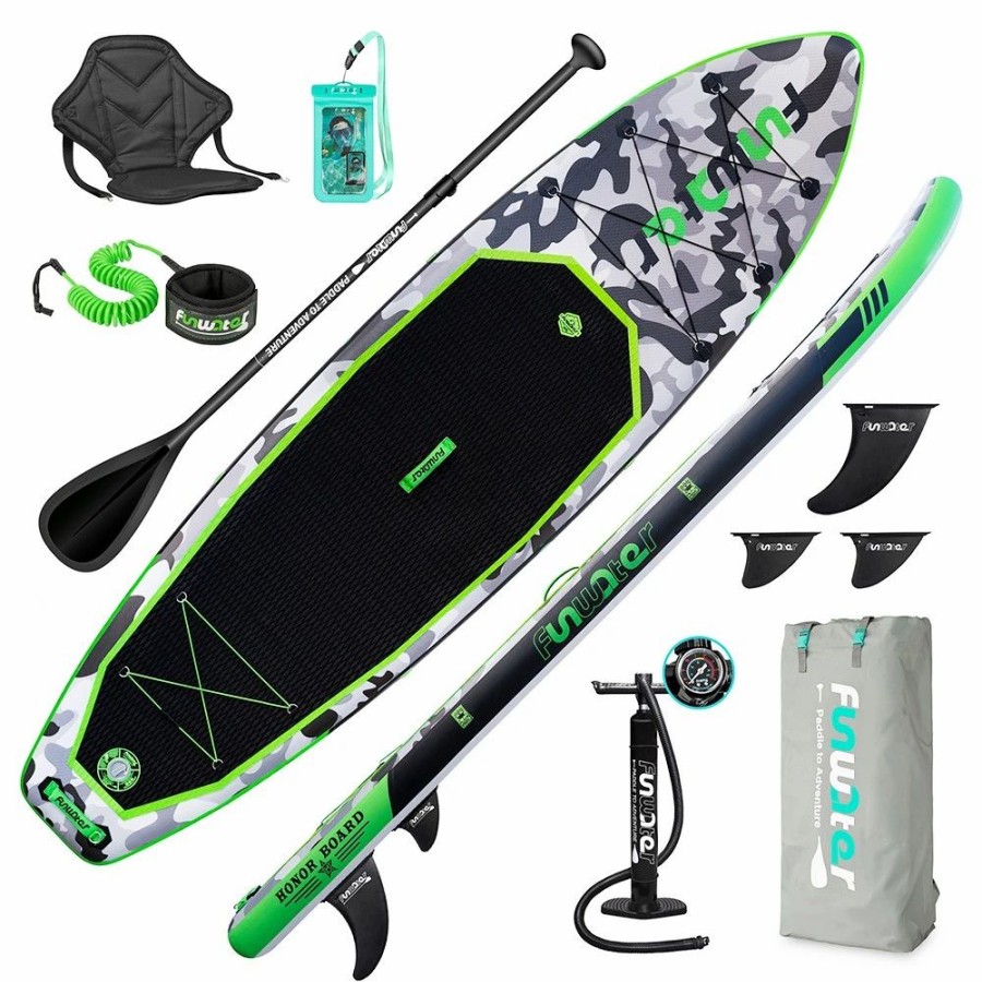 Exercise * | Funwater Supfw10A Honor Inflatable Stand Up Paddle Board 10.8" Long 33 Wide 6 Thick