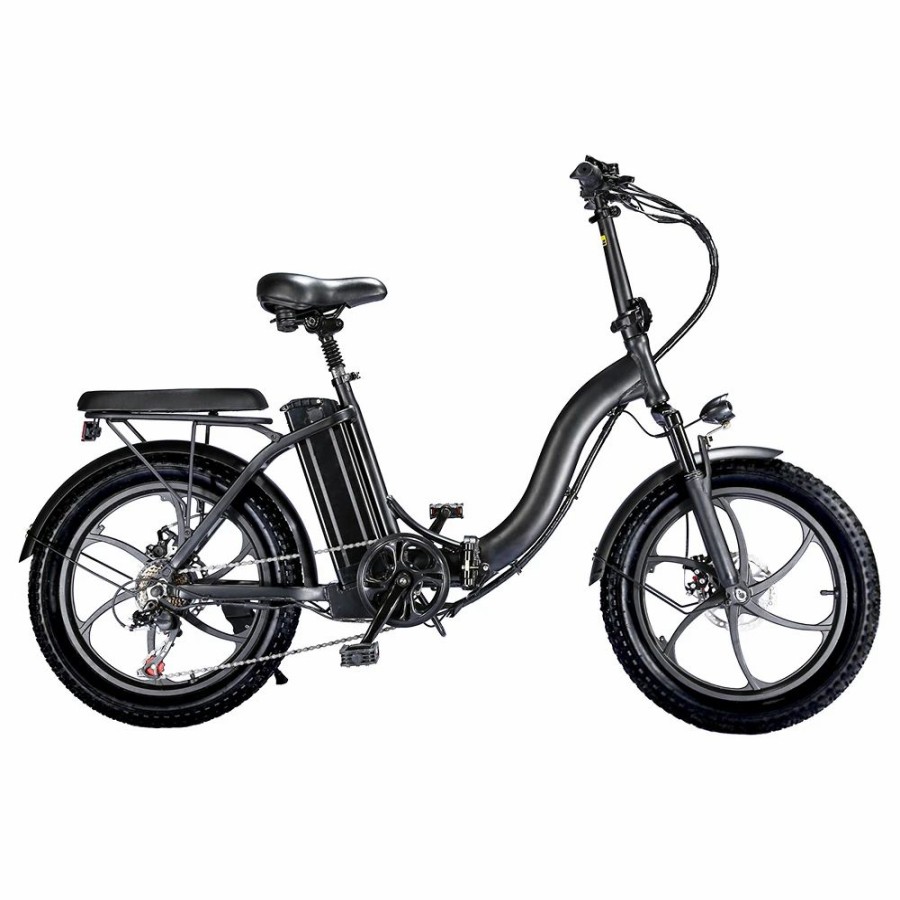 E-Bikes, Scooters & Wheels * | Bk6 Electric Bike 48V 350W Motor 10Ah Battery Shimano 7 Speed Gear Front Suspension And Dual Disc Brakes Black