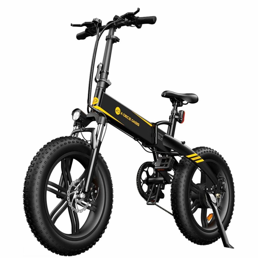 E-Bikes, Scooters & Wheels * | Ado A20F+ Off-Road Electric Folding Bike 20*4.0 Inch 250W Brushless Dc Motor Shimano 7-Speed Rear Derailleur 36V 10.4Ah Removable Battery 25Km/H Max Speed Pure Power Up To 50Km Range Aluminum Alloy Frame Black