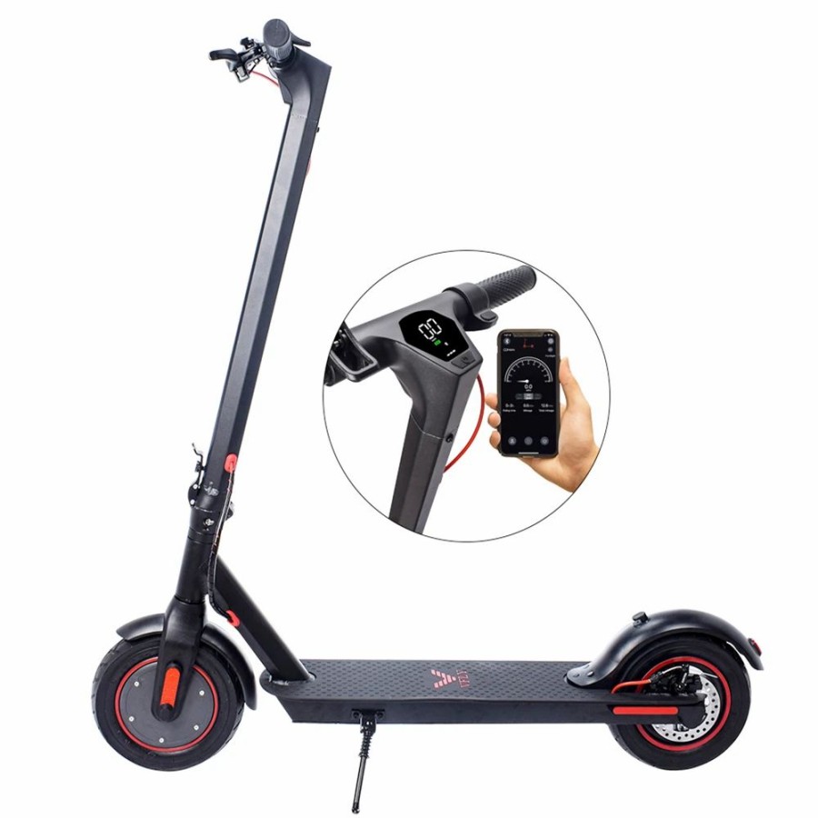 E-Bikes, Scooters & Wheels * | Cmsbike V10 Electric Scooter 10" Air Tires 500W Motor 36V 15Ah Battery Max Speed 30Km/H Max Load 120Kg Black