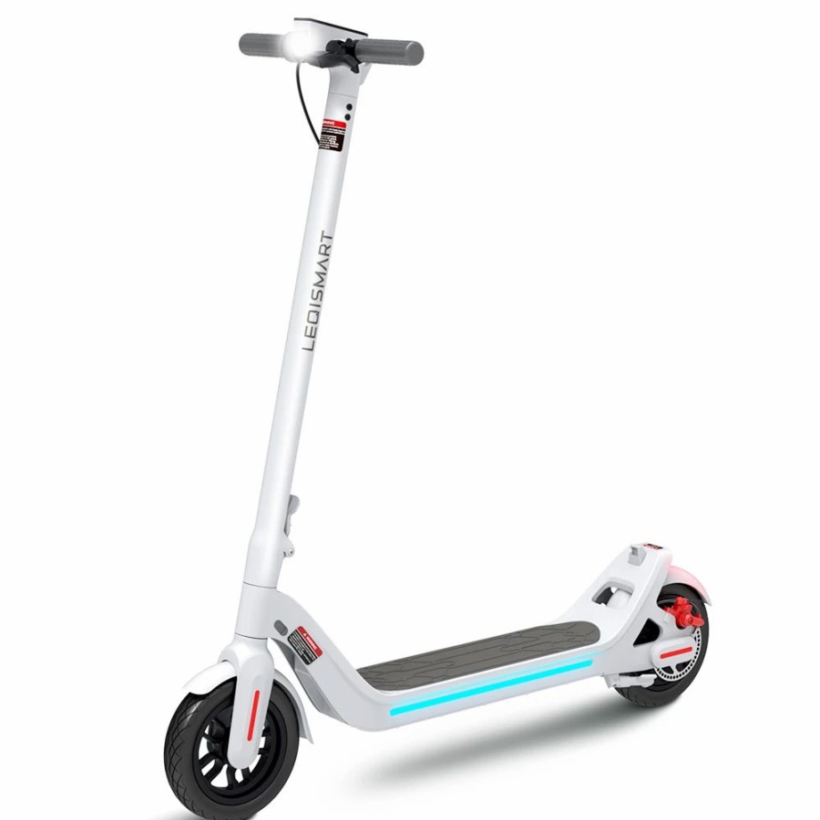 E-Bikes, Scooters & Wheels * | Leqismart A8 Folding Electric Scooter 350W Motor 36V/10.4Ah Battery 9 Inch Tire White