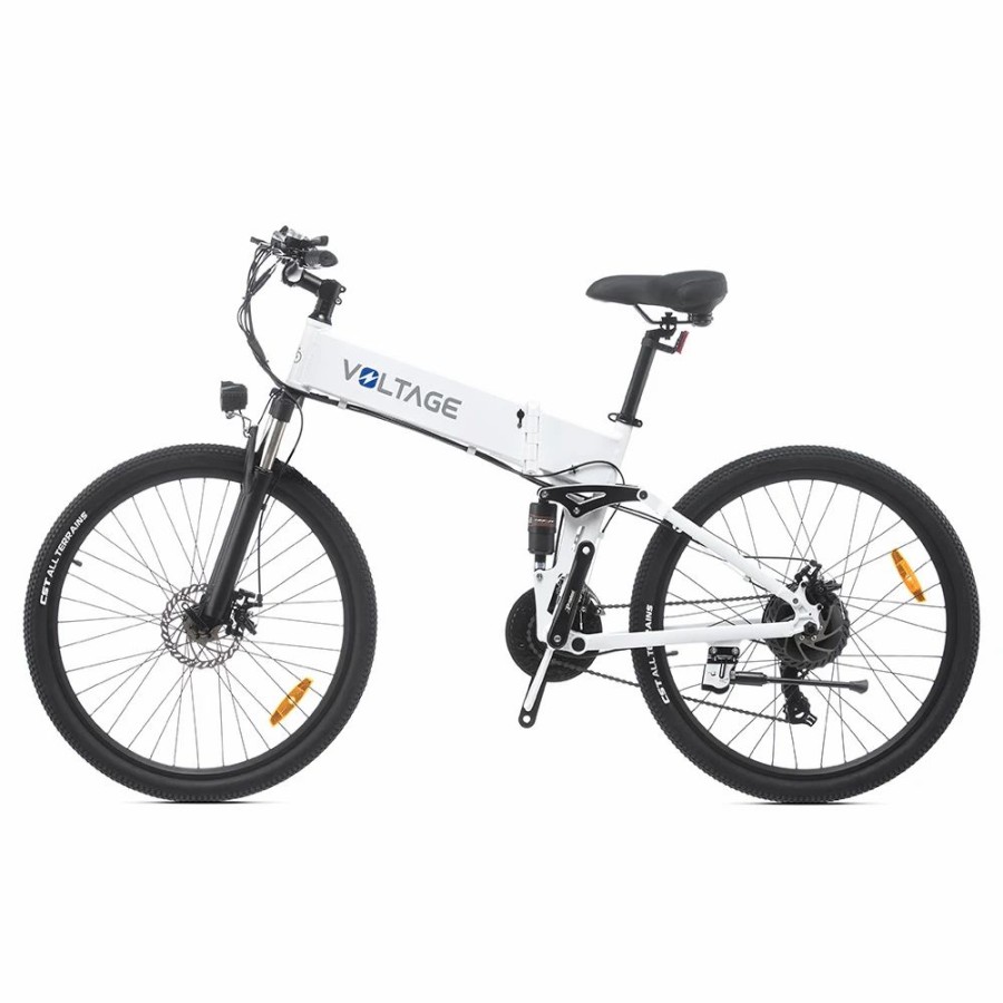 E-Bikes, Scooters & Wheels * | Kaisda K1-V Electric Bike 26 Inch Foldable Mountain Bike 250W Motor 25Km/H Max Speed 36V 10.4Ah Battery 70Km Max Range 120Kg Max Load White