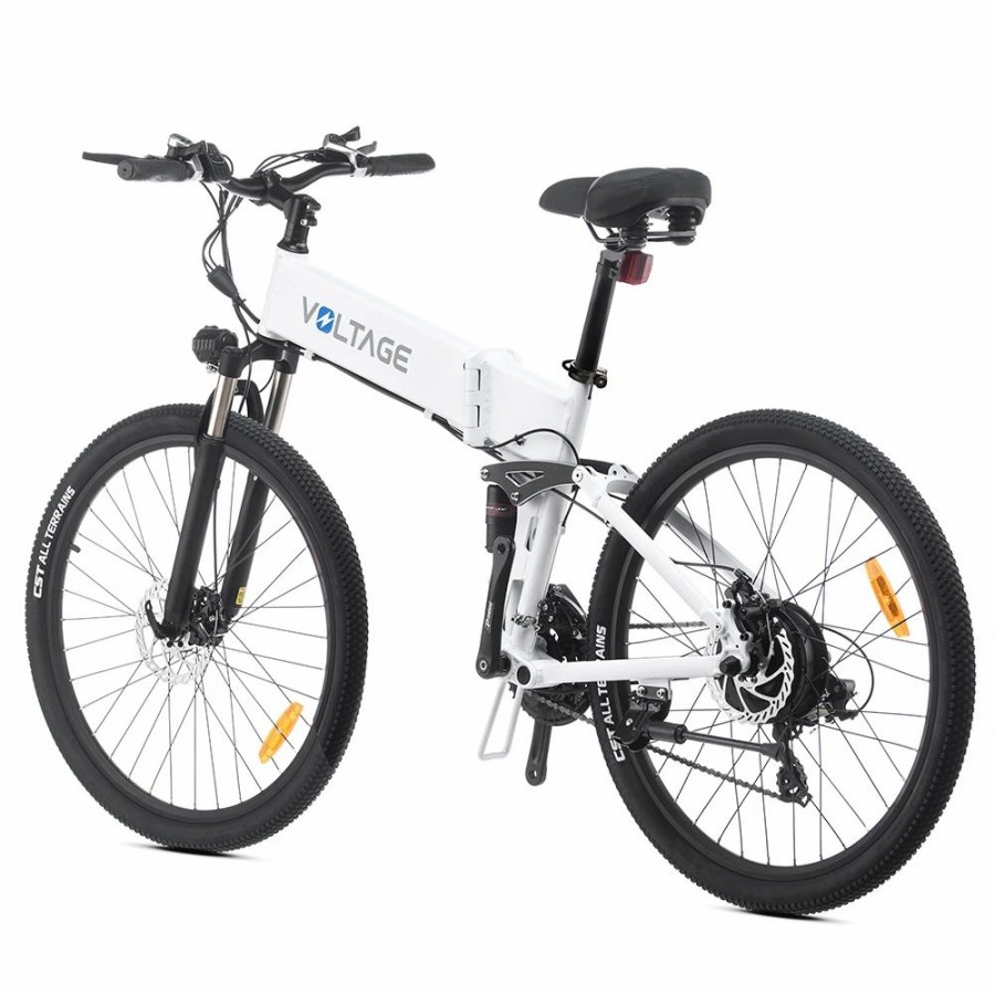 E-Bikes, Scooters & Wheels * | Kaisda K1-V Electric Bike 26 Inch Foldable Mountain Bike 250W Motor 25Km/H Max Speed 36V 10.4Ah Battery 70Km Max Range 120Kg Max Load White