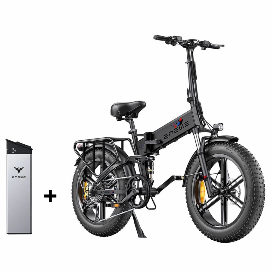 E-Bikes, Scooters & Wheels * | Engwe Engine Pro Electric Bicycle & 16Ah Battery Combo Black