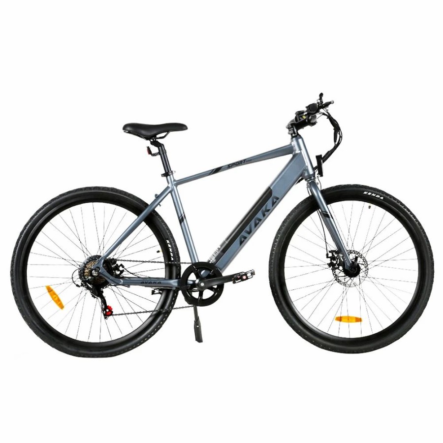 E-Bikes, Scooters & Wheels * | Avaka R3 Electric Bike 700C*40C Inches Wheel 36V 350W Motor 12.5Ah Battery 32Km/H Max Speed 70Km Range Shimano 7-Speed Gear 120Kg Load Grey