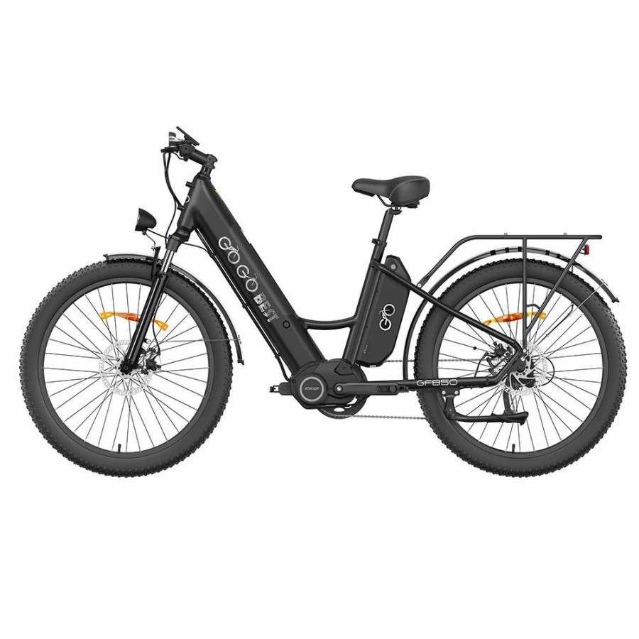 E-Bikes, Scooters & Wheels * | Gogobest Gf850 Electric Bike 48V 500W Motor 32Km/H Max Speed 2*10.4Ah Batteries 130Km Range Shimano 7 Speed Gear Black