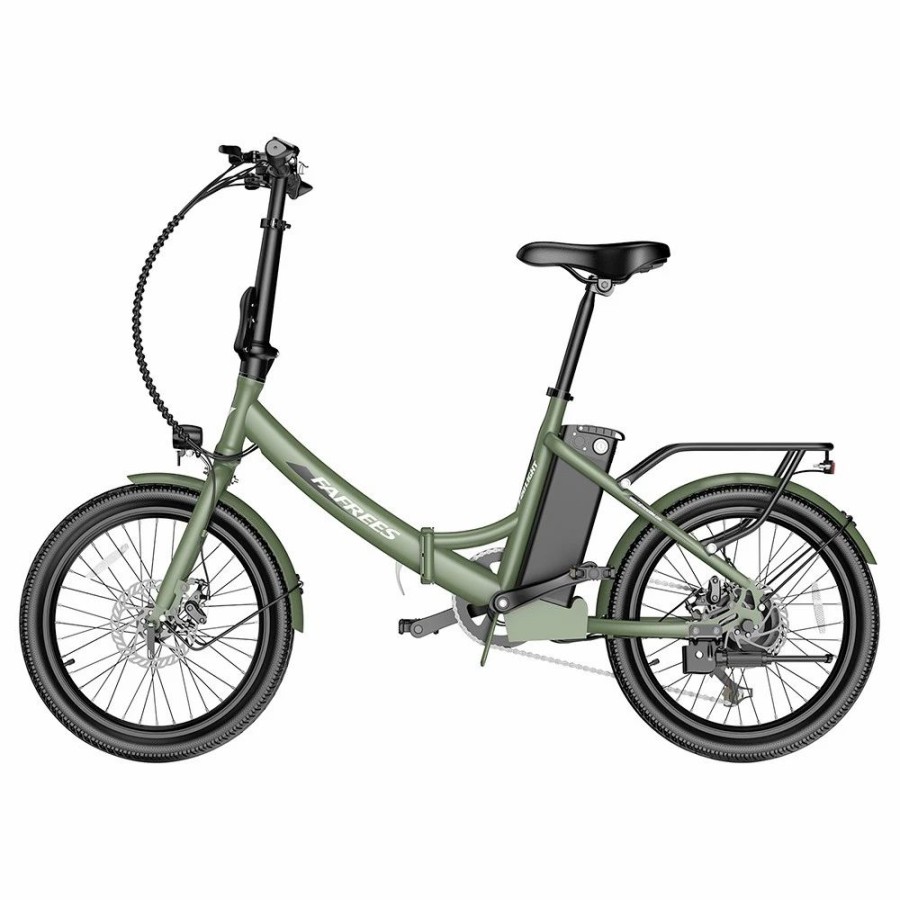 E-Bikes, Scooters & Wheels * | Fafrees F20 Light Folding City E-Bike 20*1.95 Inch Tire 36V 250W Motor 25Km/H Max Speed 14.5Ah Battery Shimano 7-Speed Gear Ipx4 Waterproof Green