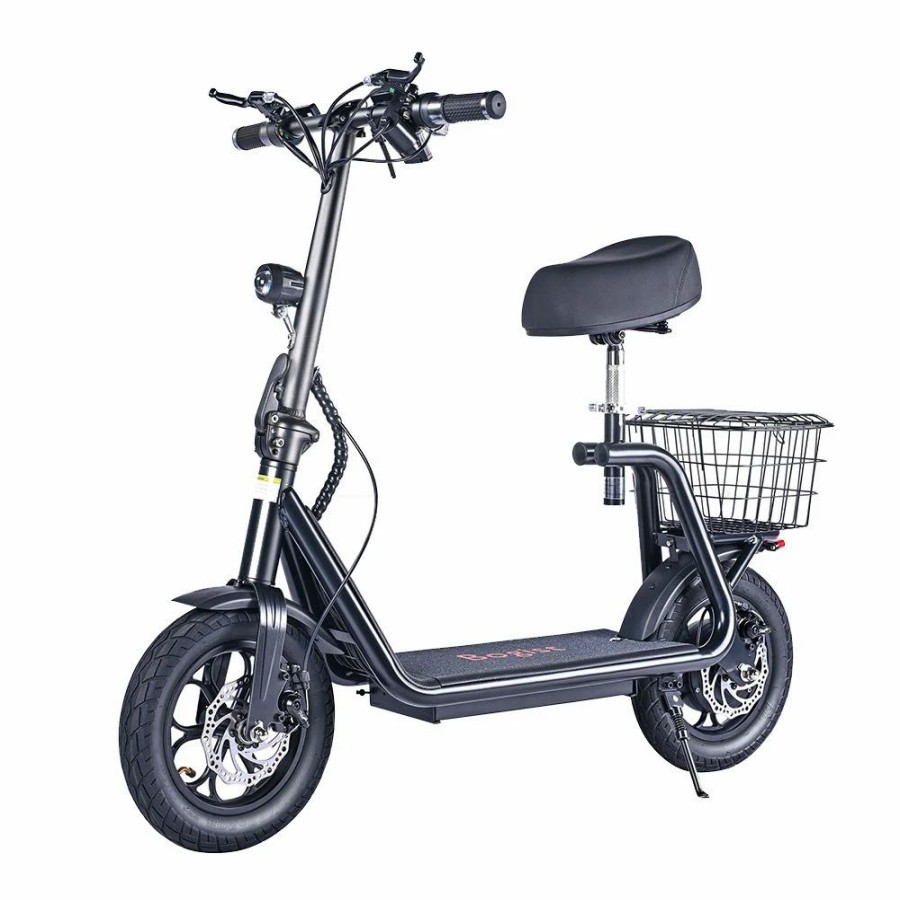 E-Bikes, Scooters & Wheels * | Bogist M5 Pro Folding Electric Scooter 12 Inch Pneumatic Tire 500W Motor Max Speed 40Km/H 48V 11Ah Battery Smart Bms Disc Brake 30-35Km Long Range With Seat Black