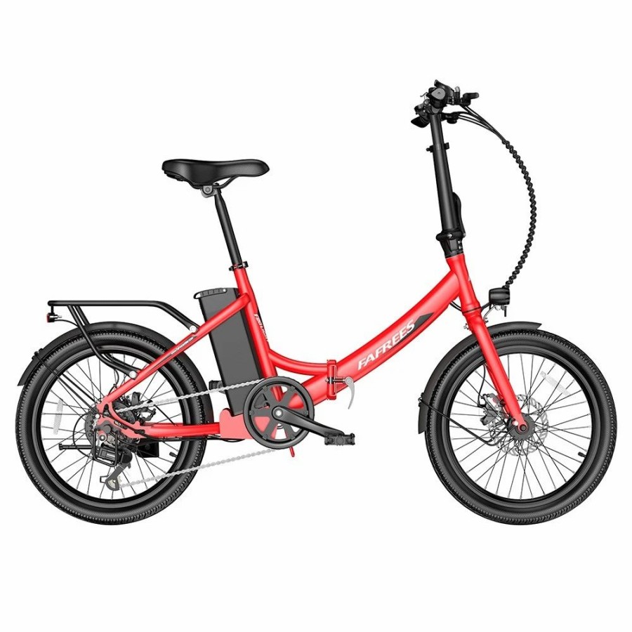 E-Bikes, Scooters & Wheels * | Fafrees F20 Light Folding City E-Bike 20*1.95 Inch Tire 36V 250W Motor 25Km/H Max Speed 14.5Ah Battery Shimano 7-Speed Gear Ipx4 Waterproof Red