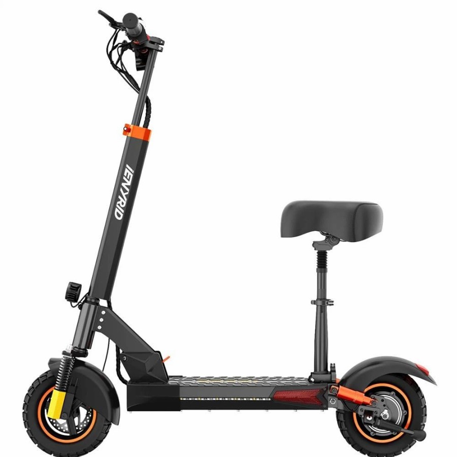 E-Bikes, Scooters & Wheels * | Ienyrid M4 Pro S+ Electric Scooter 10 Inch Off Road Tires 800W Motor 45Km/H Max Speed 48V 10Ah Battery For 25-35Km Mileage 150Kg Load With Seat