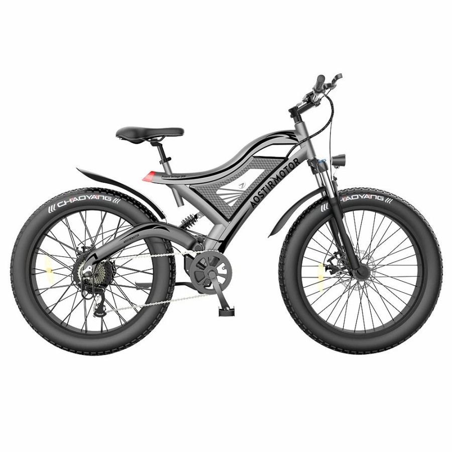 E-Bikes, Scooters & Wheels * | Aostirmotor S18 750W Electric Bike 26*4.0" Fat Tire 48V 15Ah Battery 45Km/H Max Speed 7 Speed Shimano Gear All Terrain