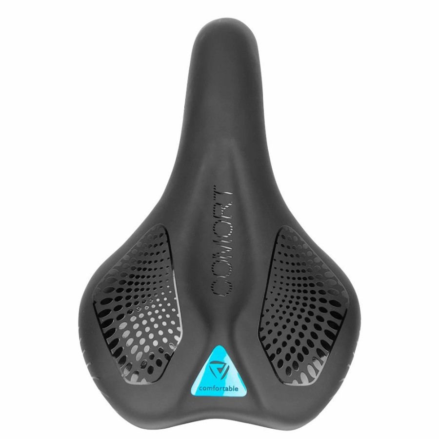 Cycling * | Oolactive Bicycle Saddle Bike Seat Black & Blue