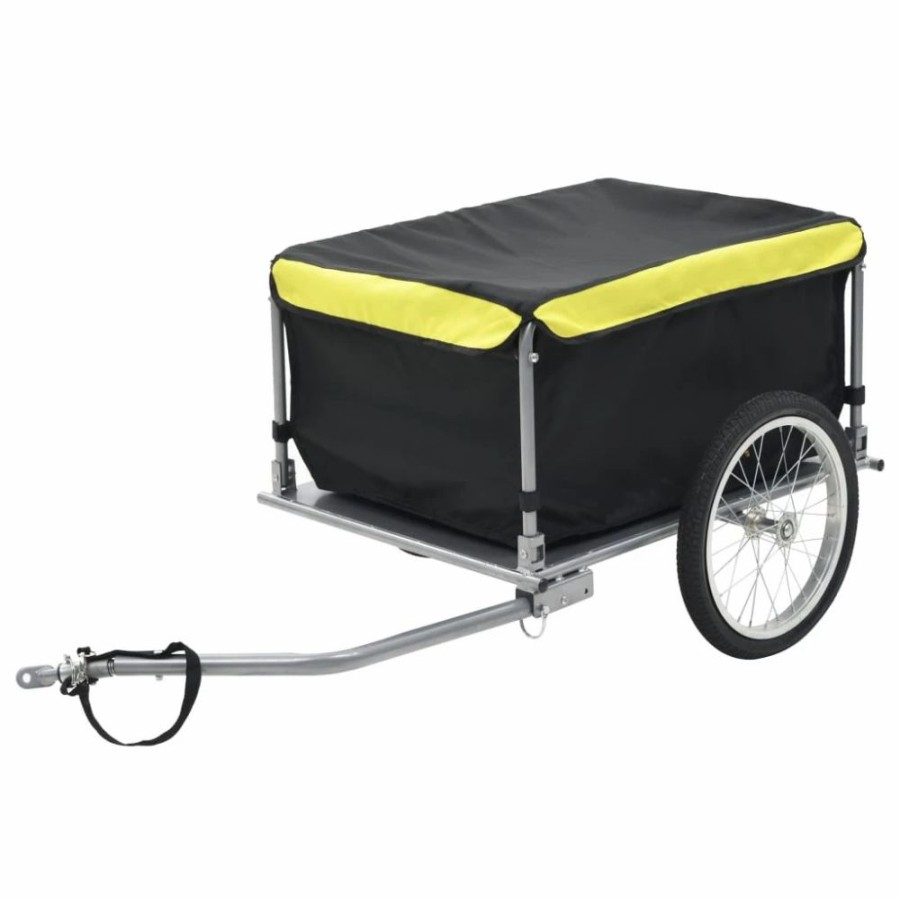 Cycling * | Bike Cargo Trailer Black And Yellow 65 Kg