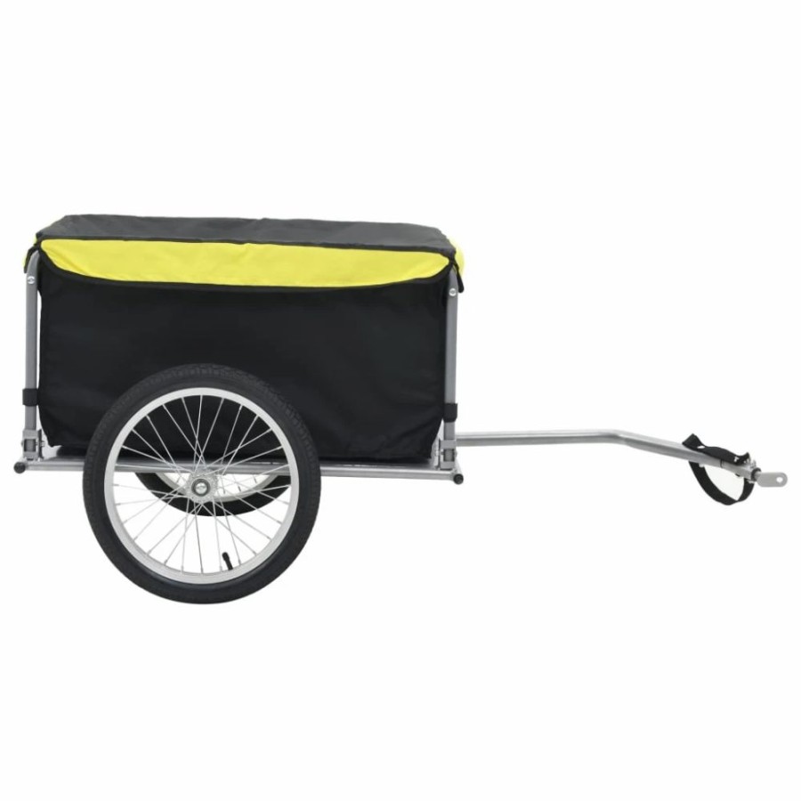 Cycling * | Bike Cargo Trailer Black And Yellow 65 Kg