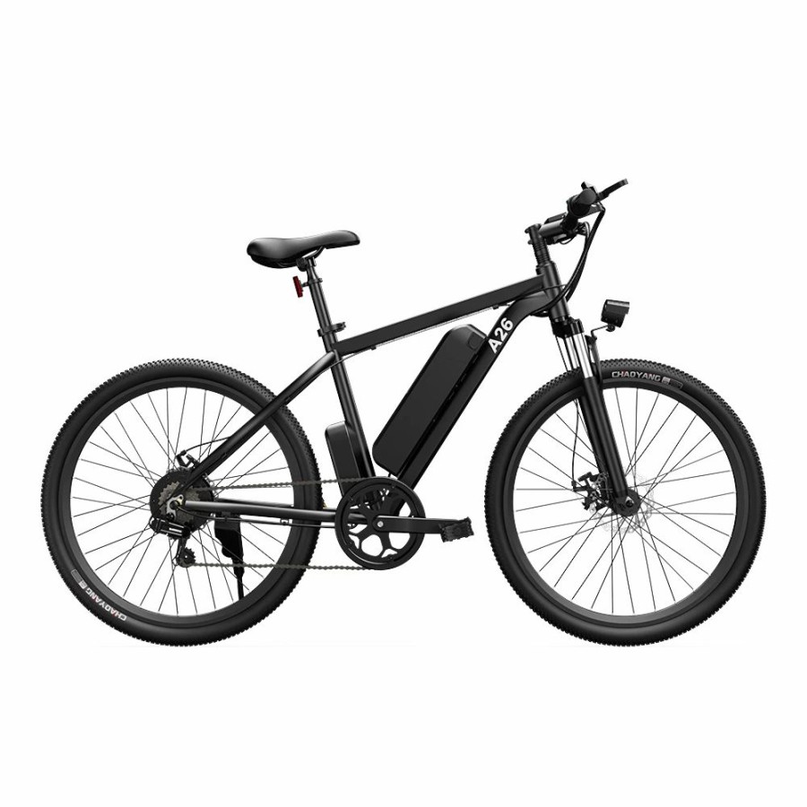 E-Bikes, Scooters & Wheels * | Ado A26+ Electric Moped Bike 26 Inch Mountain Bike 250W Hall Brushless Motor Shimano 7-Speed Derailleur 36V 12.5Ah Removable Battery 25Km/H Max Speed Up To 35Km Max Range Ipx5 Aluminum Alloy Frame Black