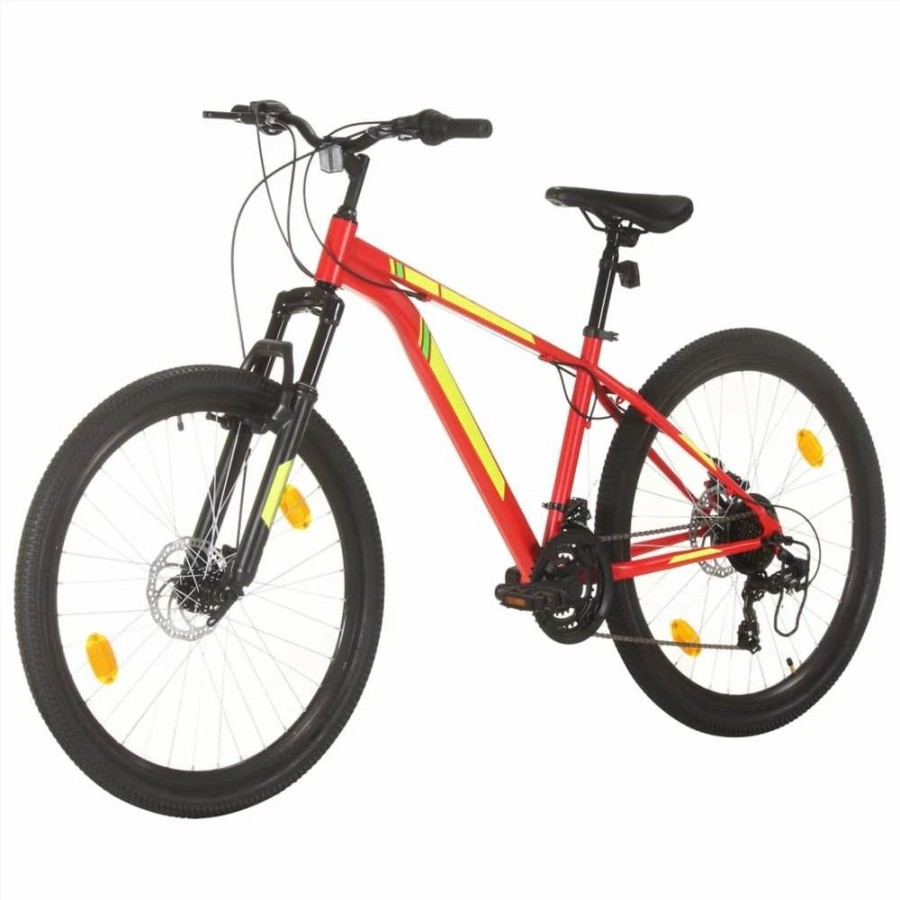 E-Bikes, Scooters & Wheels * | Mountain Bike 21 Speed 27.5 Inch Wheel 38 Cm Red