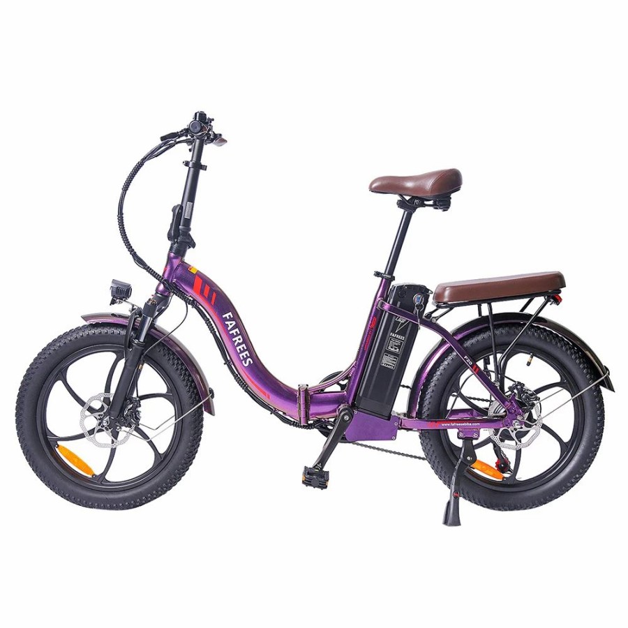 E-Bikes, Scooters & Wheels * | Fafrees F20 Pro Electric Bike 20*3.0 Inch Fat Tire 250W Brushless Motor 25Km/H Max Speed 7-Speed Gears With Removable 36V 18Ah Lithium Battery 150Km Max Range Double Disc Brake Folding Frame E-Bike Purple