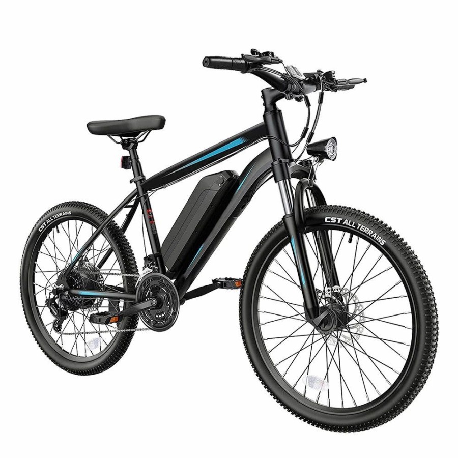 E-Bikes, Scooters & Wheels * | K3 Electric Bike 26*1.95 Inch Tire, 350W Motor 32Km/H Max Speed, Dual 36V 10.4Ah Battery, 120Kg Load Black & Blue