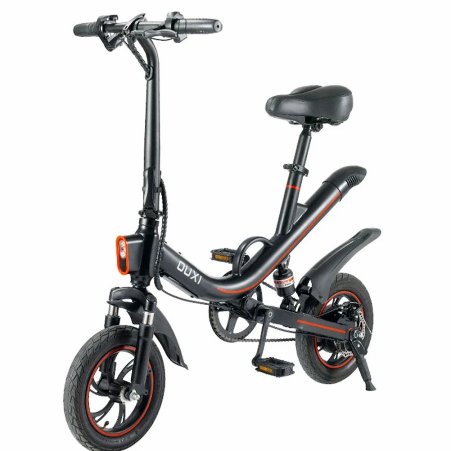 E-Bikes, Scooters & Wheels * | Ouxi V1 Electric Bike 12 Inch Tires 350W Motor 36V 7.8Ah Battery 30Km Range 25Km/H Max Speed 150Kg Max Load Black