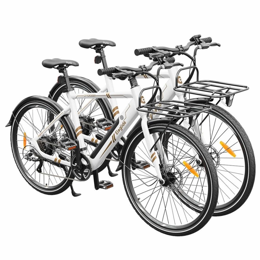 E-Bikes, Scooters & Wheels * | 2Pcs Eleglide Citycrosser Electric Bike 700*38C Cst Tires 250W Motor 25Km/H Speed 36V 10Ah Battery Moped Bike 75Km Range Shimano 7-Speed Gear Dual Disc Brake Torque Sensor