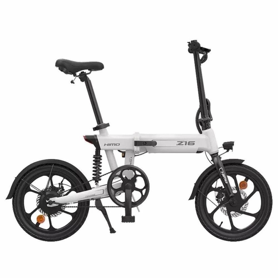 E-Bikes, Scooters & Wheels * | Himo Z16 Max Folding Electric Bicycle 16 Inch 250W Hall Brushless Dc Motor Dual Disc Brake Up To 80Km Range Max Speed 25Km/H 10Ah Battery Ipx7 Waterproof Smart Display White