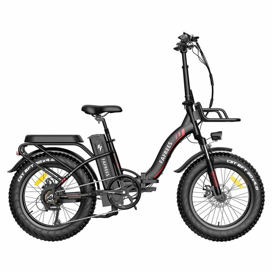 E-Bikes, Scooters & Wheels * | Fafrees F20 Max Electric Bike 20*4.0 Inch Fat Tire 500W Brushless Motor 25Km/H Speed Removable 48V 22.5Ah Lithium Battery Front & Rear Disc Brakes Shimano 7-Speed Gear 150Kg Max Speed Folding E-Bike With Footrest Black