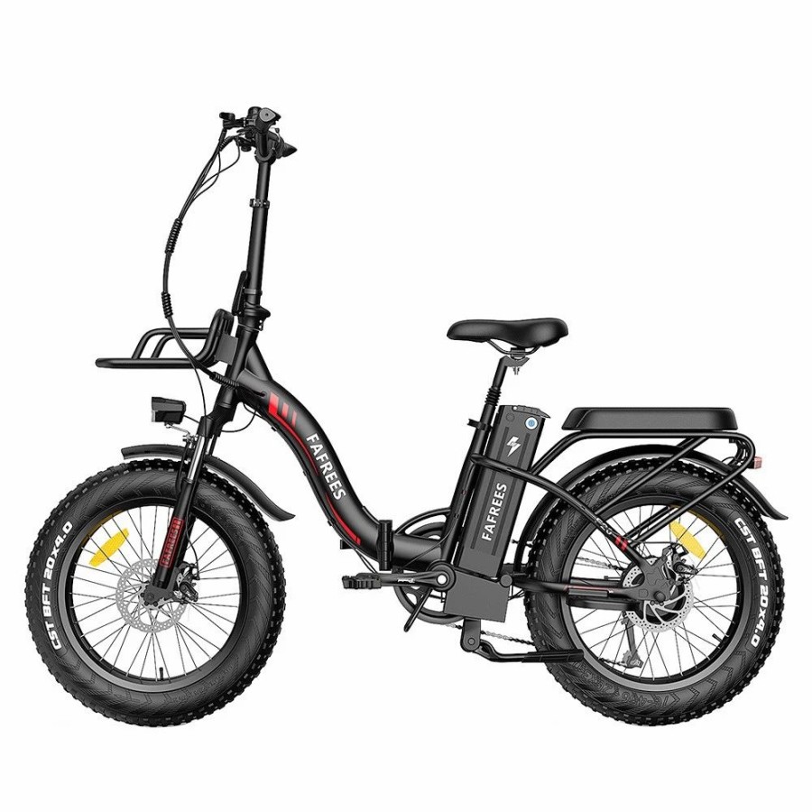 E-Bikes, Scooters & Wheels * | Fafrees F20 Max Electric Bike 20*4.0 Inch Fat Tire 500W Brushless Motor 25Km/H Speed Removable 48V 22.5Ah Lithium Battery Front & Rear Disc Brakes Shimano 7-Speed Gear 150Kg Max Speed Folding E-Bike With Footrest Black