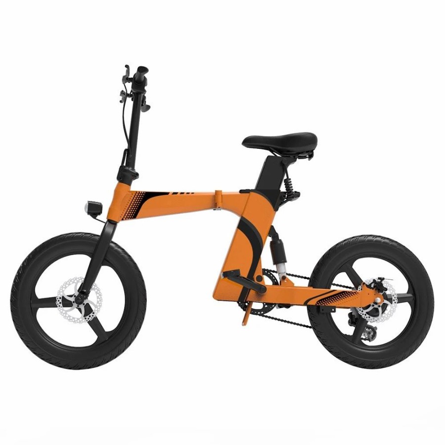 E-Bikes, Scooters & Wheels * | Z7 Electric Bike For Commuting 20 Inch Tires 350W Motor 32Km/H Max Speed, Dual 36V 8Ah Batteries, Disc Brakes, 120Kg Load Orange