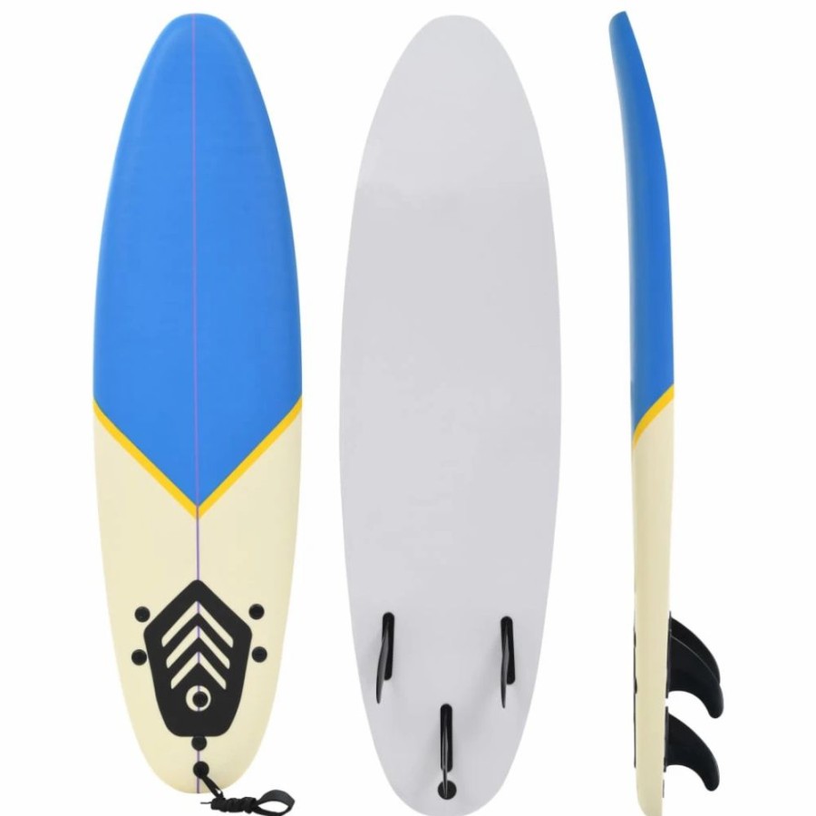 Exercise * | Surfboard 170 Cm Blue And Cream