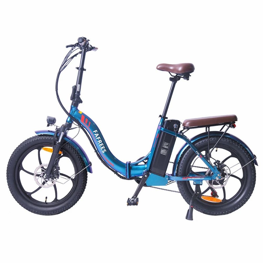 E-Bikes, Scooters & Wheels * | Fafrees F20 Pro Electric Bike 20*3.0 Inch Fat Tire 250W Brushless Motor 25Km/H Max Speed 7-Speed Gears With Removable 36V 18Ah Lithium Battery 150Km Max Range Double Disc Brake Folding Frame E-Bike Deep Blue