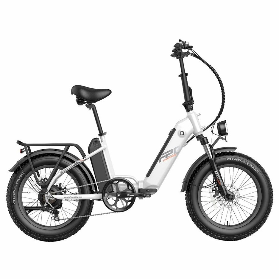 E-Bikes, Scooters & Wheels * | Fafrees Ff20 Polar Electric Bike 48V 500W Motor 40Km/H Max Speed Dual 10.4Ah Batteries For 150Km Range 20*4.0 Inch Chaoyang Fat Tire Double Disc Brakes Shimano 7-Speed Gear Lcd Color Display White