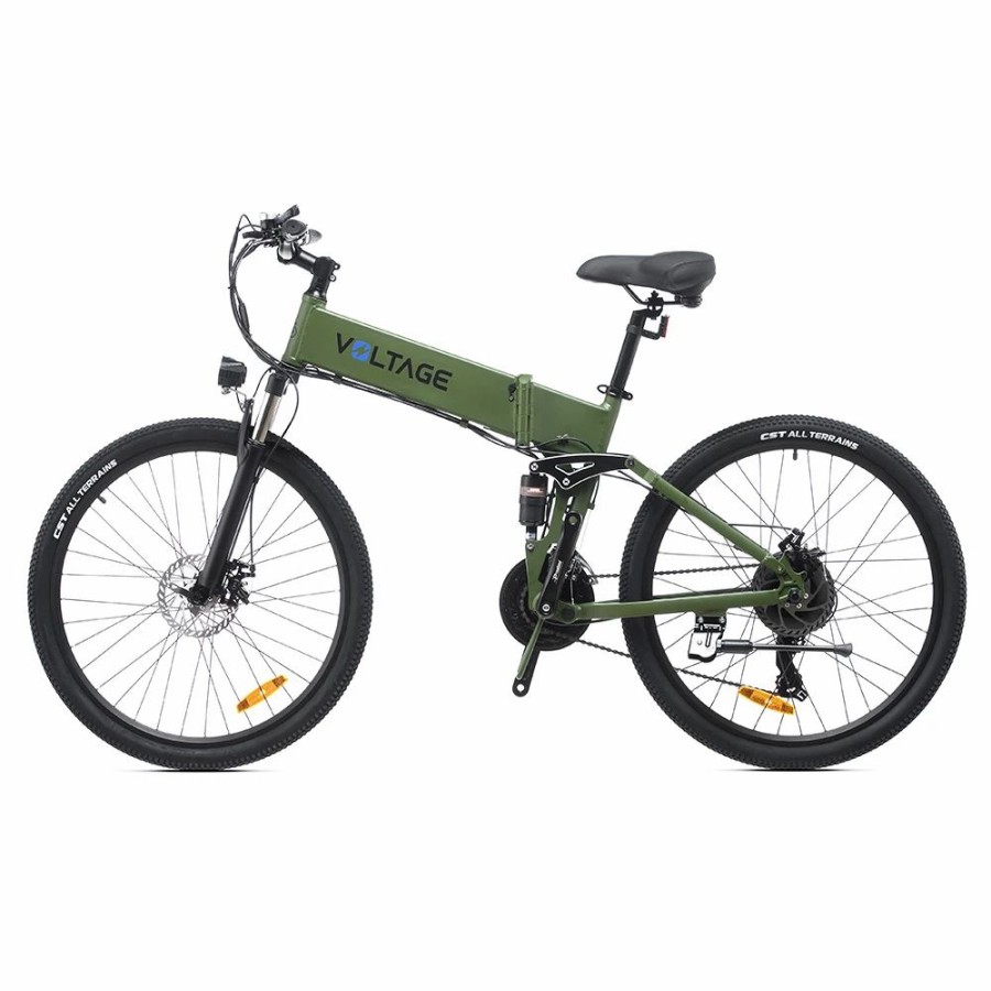 E-Bikes, Scooters & Wheels * | Kaisda K1-V Electric Bike 26 Inch Foldable Mountain Bike 250W Motor 25Km/H Max Speed 36V 10.4Ah Battery 70Km Max Range 120Kg Max Load Army Green