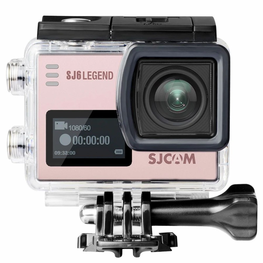 Outdoor Sports Cameras * | Sjcam Sj6 Legend Sports & Action Camera 4K/24Fps Waterproof, Wifi Remote Control 2.0" Lcd Touch Screen Pink