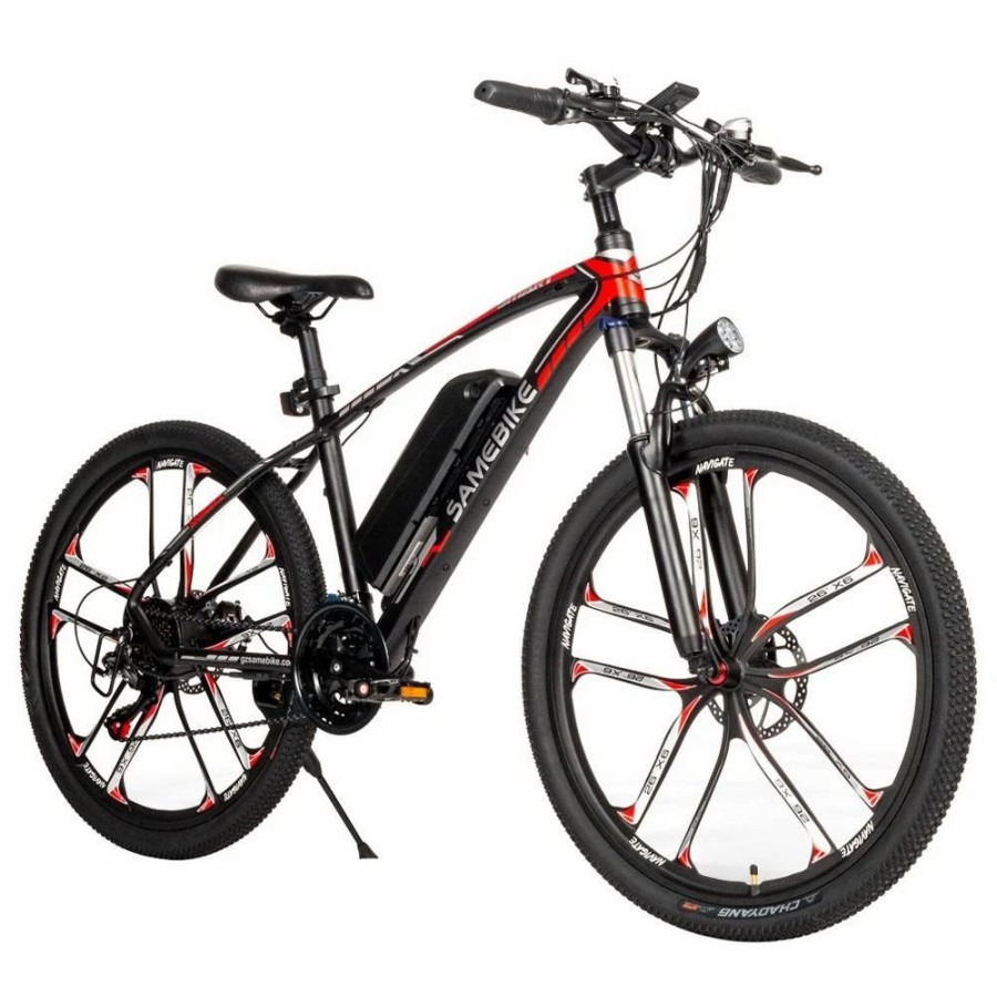 E-Bikes, Scooters & Wheels * | Samebike My-Sm26 Electric Bike 26 Inch Tires 350W Motor Max Speed 30Km/H Up To 80Km Range Max Load 150Kg Dual Disk Brakes Lcd Display Magnesium Alloy Rim Black