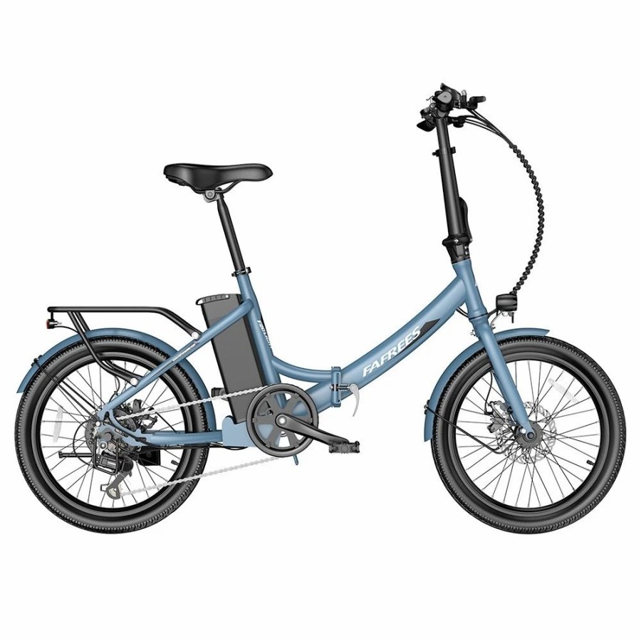 E-Bikes, Scooters & Wheels * | Fafrees F20 Light Folding City E-Bike 20*1.95 Inch Tire 36V 250W Motor 25Km/H Max Speed 14.5Ah Battery Shimano 7-Speed Gear Ipx4 Waterproof Blue