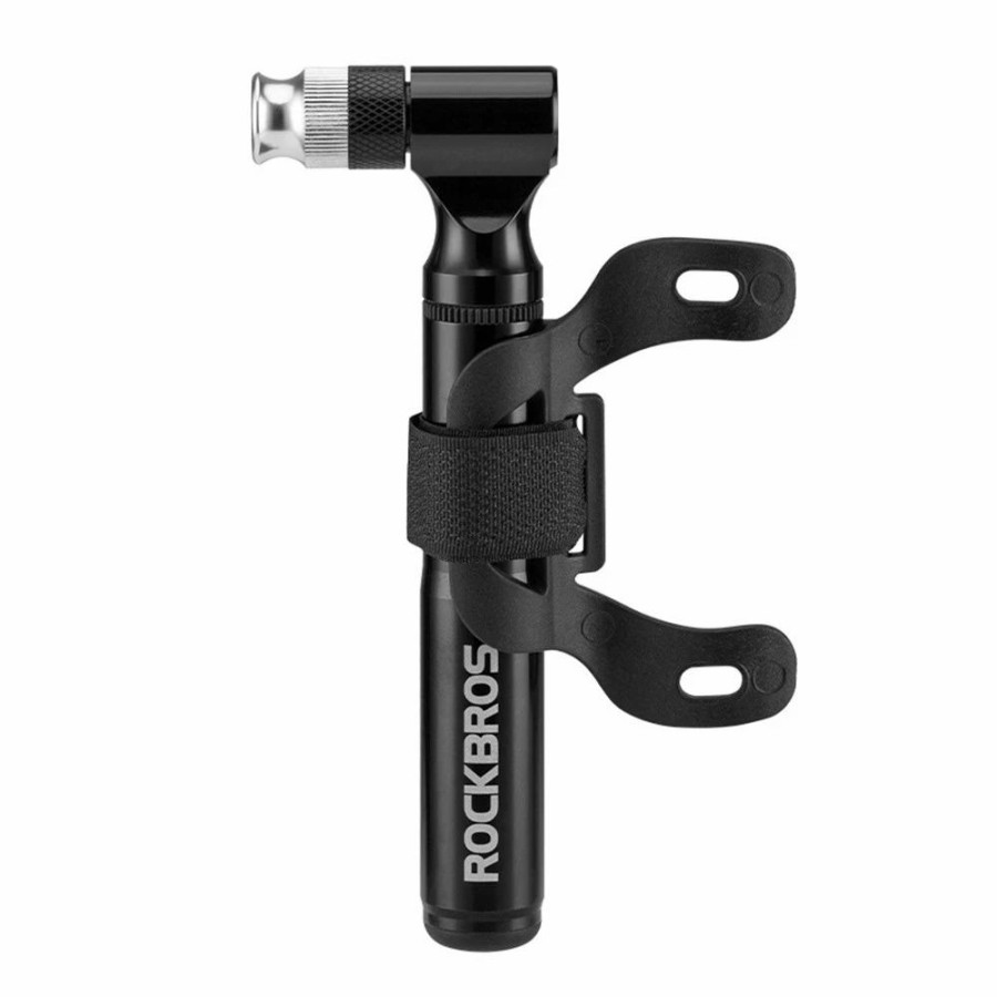 Cycling * | Rockbros Mini 130Psi Bicycle Pump Aluminum Alloy Wear-Resistant Portable Drop-Proof Bike Inflator