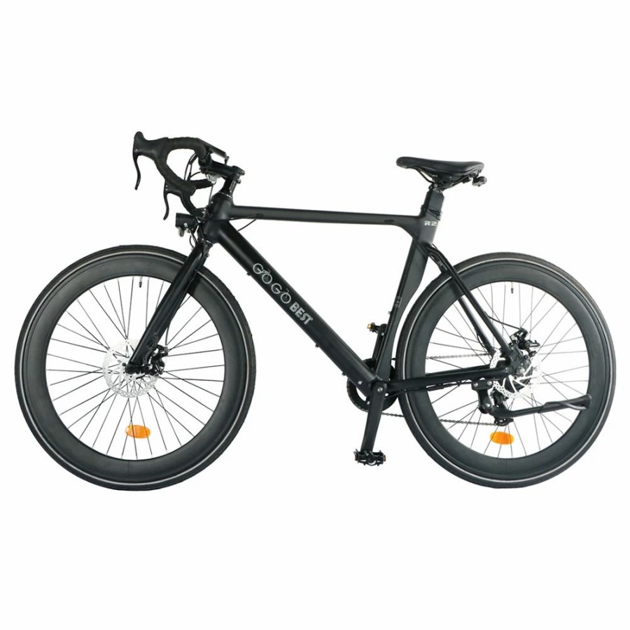 E-Bikes, Scooters & Wheels * | Gogobest R2 Electric City Road Bike 700C*32C Tires 36V 250W Motor 32Km/H Max Speed 36V 9.6Ah Battery For 60-80Km Range 100Kg Load Shimano 7-Speed Gears Black