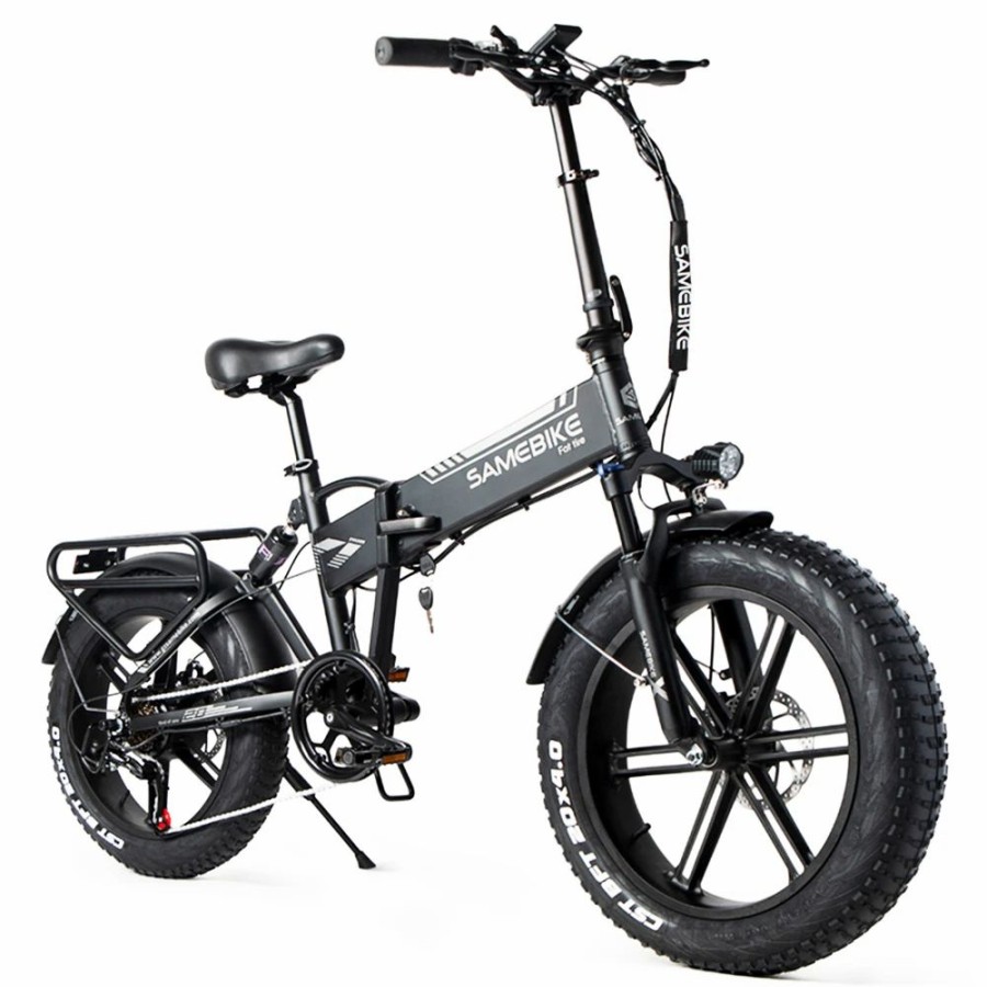 E-Bikes, Scooters & Wheels * | Samebike Xwlx09 20 Inches Fat Tire Electric Bike 500W Motor 25-35Km/H Max Speed 80-90Km Max Mileage Black